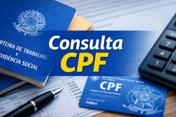 Consulta CPF online para verificar dívidas, score de crédito e situação cadastral do CPF no Brasil